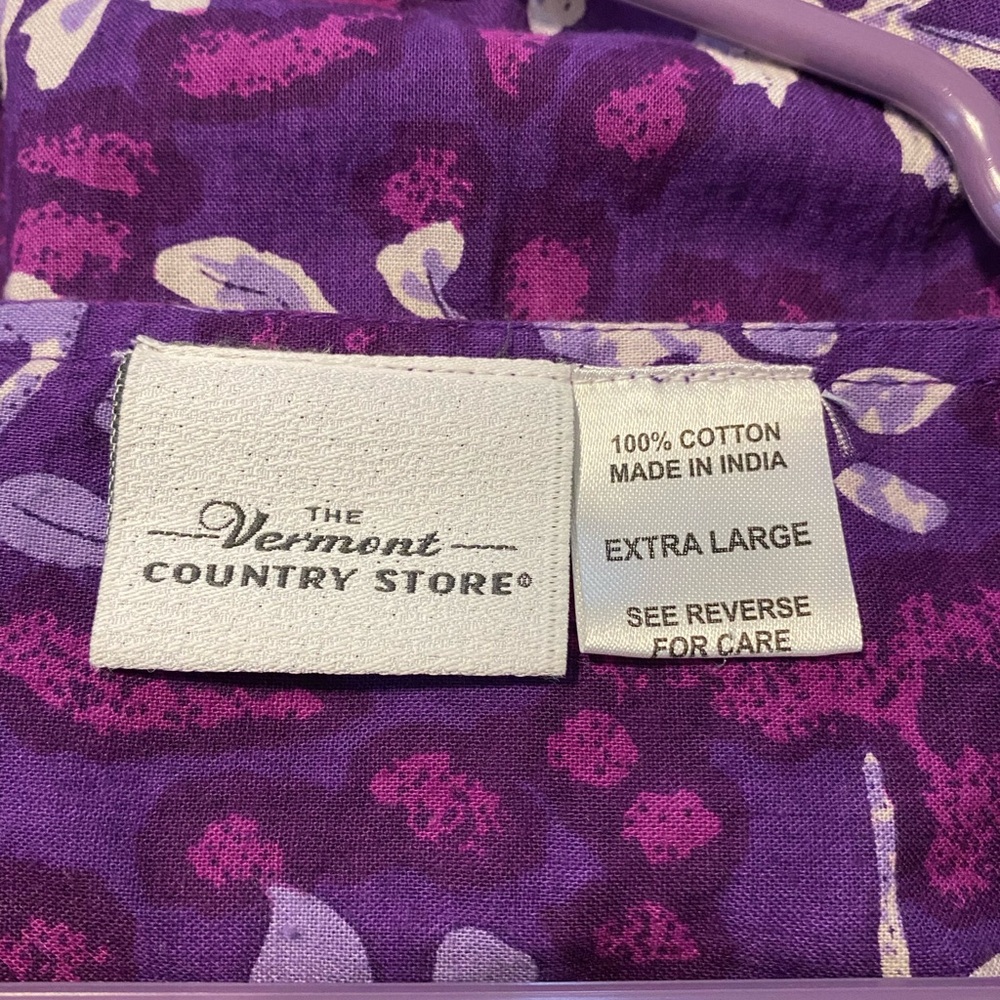 The Vermont Country Store Batik Print Muumuu Dress - Picture 2 of 10
